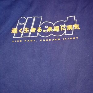 Illest Mens Navy Blue Nissan Skyline GT-R R34 Graphic T-Shirt Medium Live Fast
